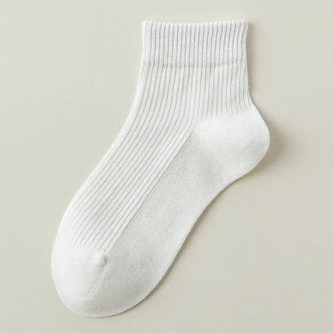 Kinder Netz Atmungsaktiv Baumwolle Socken Gekämmte Baumwolle Anti-Pilling Unifarbe Nahtlos Sport Socken Für Jungen Mädchen Frühling Sommer