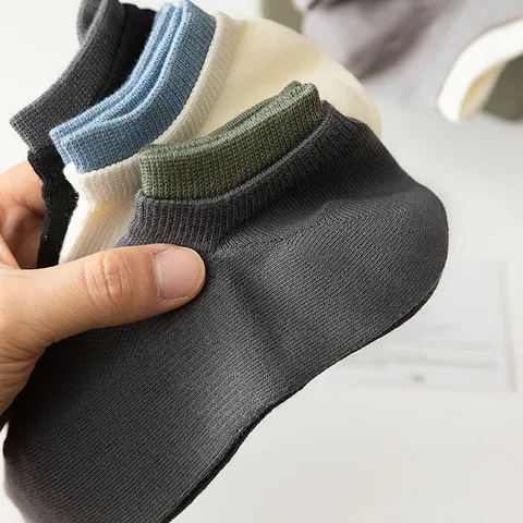Herren Füßlinge Baumwolle Atmungsaktiv Unsichtbar Mesh Dünne Enkelsocken Für Sommer Sport Casual Einfarbige Socken