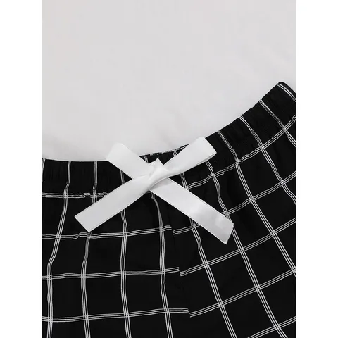 Γυναικεία Casual Καρέ Σορτς Καλοκαίρι Lounge Sleep Shorts Βισκόζη Φιόγκος Ελαστική Μέση Εξωτερικά Ρούχα Πυτζάμες Κάτω