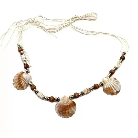 Bohemian Muschel Perlen Taillenkette Damen Strandurlaub Geflochtenes Seil Gürtel Nische Retro Vielseitiges Taillenzubehör
