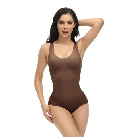 Dames Naadloze Hoge Elasticiteit Bodysuit Buikcontrole Shapewear Slim Fit Lingerie
