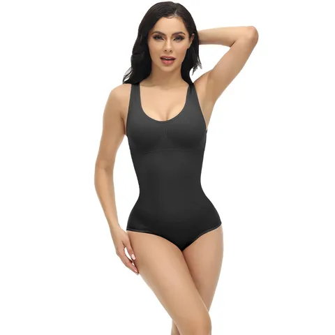Dames Naadloze Hoge Elasticiteit Bodysuit Buikcontrole Shapewear Slim Fit Lingerie