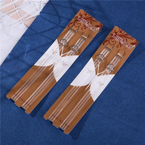 Tirantes Transparentes para Sujetador Invisibles Antideslizantes Ajustables Hebilla de Corazón de Metal Accesorios de Lencería para Mujer