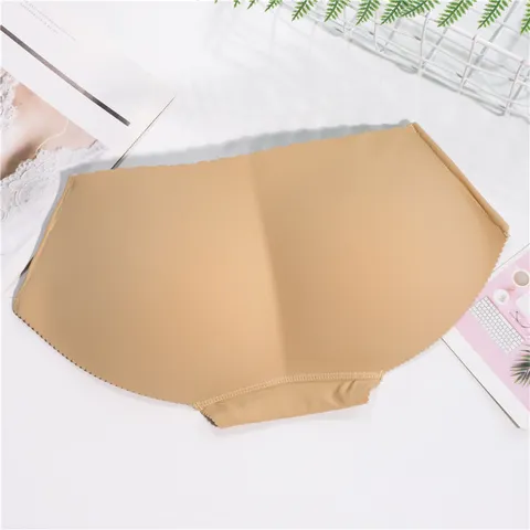 Dames Naadloze Vormend Billen Liften Slip Lage Taille Effen Kleur Nylon Ondergoed Comfortabele Stretch