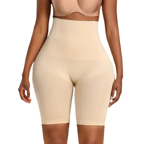 Damen Hoher Bund Bauchweg Figurformende Shorts Nahtlose Po Push Up Miederhose Abnehmende Unterwäsche