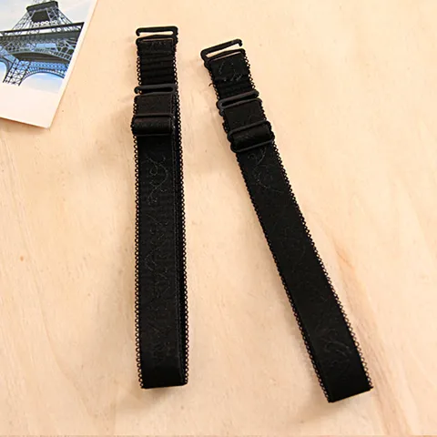 Women Fashion Adjustable Bra Straps Elastic Shoulder Straps Replacement Underwear Accessories Solid Color