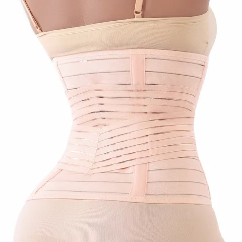 Dames Postnataal Herstel Taille Trainer Riem Ademende Nylon Buikcontrole Shapewear Sport Zweet Workout Girdle