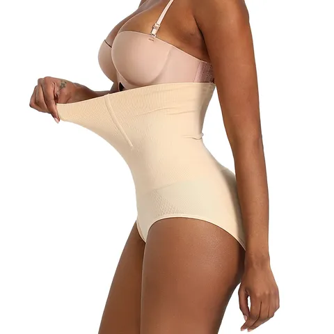 Damen Hohe Taille Bauchkontrolle Shapewear Shorts Nahtlose Schlankheits Body Shaper Höschen Feste Kompression Unterwäsche