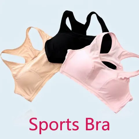 Dames Naadloze Sport-bh Racerback Athletisch Gewatteerd Yoga Fitness Workout Gym Hardlopen Activewear Top