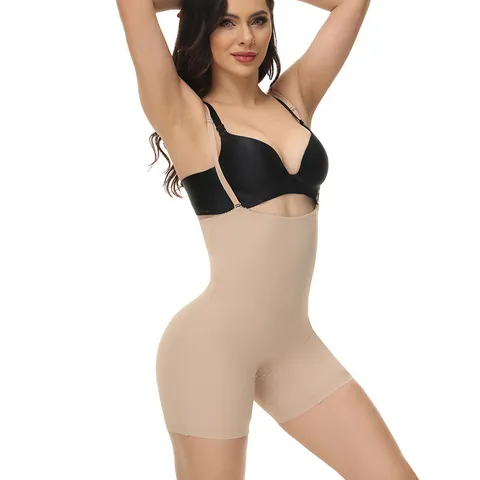 Dames Hoge Taille Buikcontrole Bodysuit Corrigerend Ondergoed Naadloos Bilift Cami Vormend Ondergoed