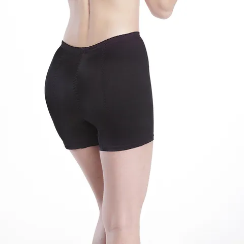 Dames Naadloze Kant Midden Taille Boxer Buikcontrole Billift Vormgevende Slip