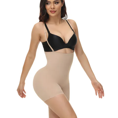 Dames Hoge Taille Buikcontrole Bodysuit Corrigerend Ondergoed Naadloos Bilift Cami Vormend Ondergoed