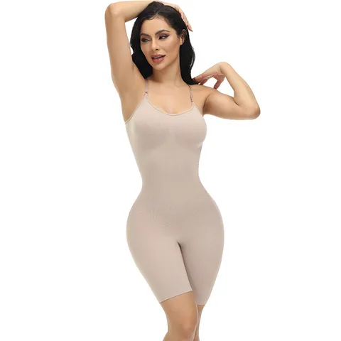 Dames Naadloze Shapewear Bodysuit Hoge Elasticiteit Buikcontrole Billifting Dunne Afslankende Body Shaper Voor Vrouwen