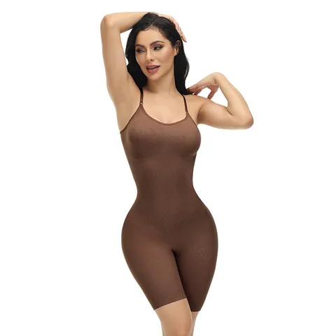 Dames Naadloze Shapewear Bodysuit Hoge Elasticiteit Buikcontrole Billifting Dunne Afslankende Body Shaper Voor Vrouwen