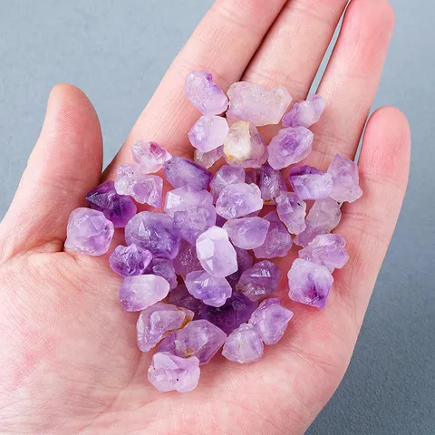 Spécimen Minéral de Cristal de Pierre Brute de Grappe d'Améthyste Naturelle pour Aromathérapie Paysage d'Aquarium Décoration de Maison