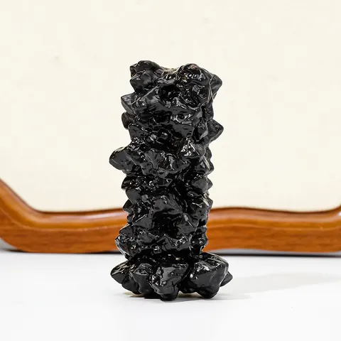 Natürliches Ägypten Prophezeiungs Stein Ornament Unregelmäßiger Roher Kristall Mineral Probe Für Home Decor Wissenschaftliche Ausbildung Schwarz