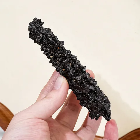 Natürliches Ägypten Prophezeiungs Stein Ornament Unregelmäßiger Roher Kristall Mineral Probe Für Home Decor Wissenschaftliche Ausbildung Schwarz