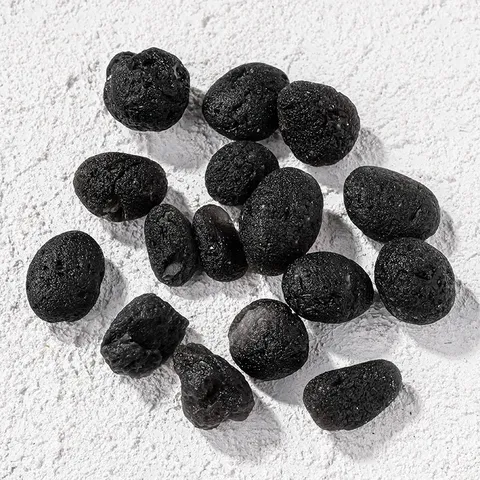 Natural Black Tektite Raw Stone Specimen Irregular Glass Meteorite For Aromatherapy Diffuser Home Decor Healing Crystal