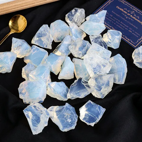 Natürlicher Opal Rohstein Großer Zerstoßener Kristall Für Aromatherapie Diffusor Aquarium Landschaft Blumentopf Dekoration