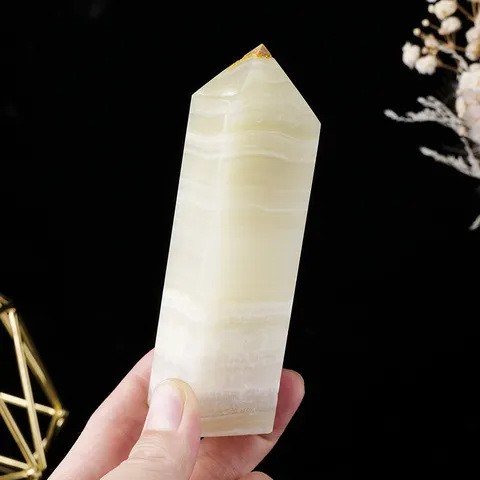 Natural Crystal Afghan Jade Four-Sided Pillar Polished Healing Stone Quartz Obelisk For Home Office Desk Decoration Ornament Gift