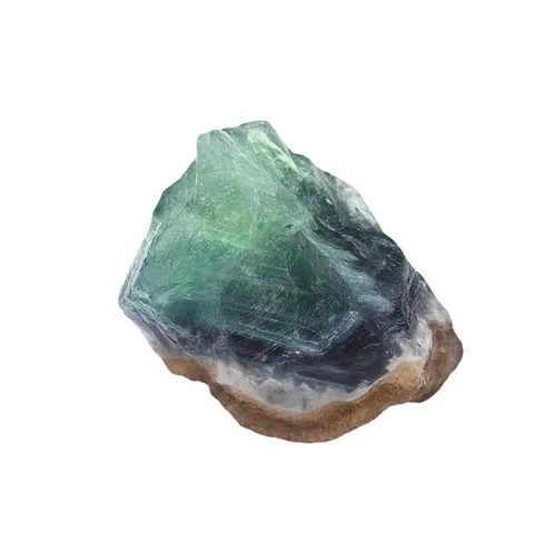 Ornamento Decorativo in Cristallo di Fluorite Grezza Viola e Verde Naturale Gemma Arcobaleno per Scrivania Casa Ufficio