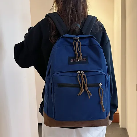Casual Nylon Backpack For Women Men Lightweight School Bookbag Travel Laptop Daypack Fashion College Book Bag