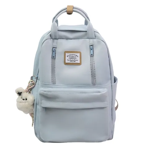 Japanese Cute Girl School Backpack Harajuku Large Capacity Casual Travel Bookbag Nylon Student Daypack