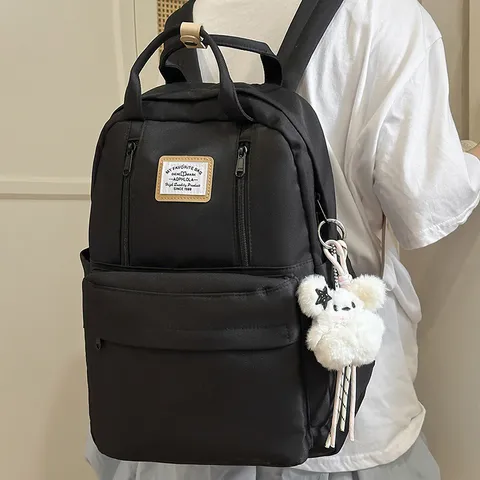 Japanese Cute Girl School Backpack Harajuku Large Capacity Casual Travel Bookbag Nylon Student Daypack