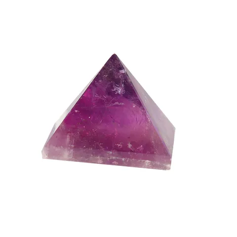 Natural Uruguay Amethyst Pyramid Polished Crystal Tower Ornament Geometric Energy Stone Healing Crystal Home Office Decor