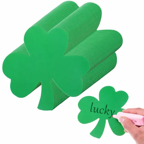 St Patrick's Day Shamrock Paper Cut Irish Party Theme Clover Decorative Stickers Holiday Photo Booth Props Party Supplies