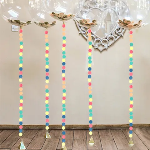 Bunte Papiergirlande Runde Lange Streifen Hängendes Banner Für Kindergarten Party Geburtstag Feier Dekoration Veranstaltung