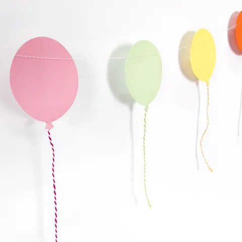 Kleurrijke Ballon Papier Slinger Hangende Banner Voor Verjaardagsfeest Bruiloft Klaslokaal Raamdecoratie Feestartikelen