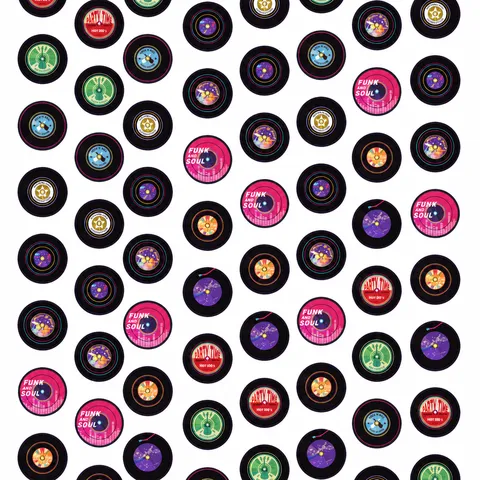 Schallplatten Papiergirlande Rockmusik Disco Thema Geburtstagsparty Hängende Banner Band Dekoration Partybedarf