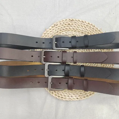 Andriki Casual Zoni apo Gnisio Derma Ageladas Retro Metalli Agrafa Vintage Rythmizomeni Zoni Mesis gia Jeans Epicheirimatiki Kathimerini Chrisi
