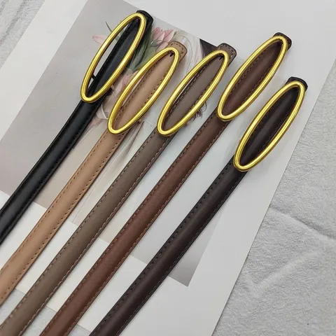 Minimalist Γνήσιο Δέρμα Λεπτή Ζώνη Για Γυναίκες Κομψή Μεταλλική Αγκράφα Ζώνη Μέσης Για Jeans Κοστούμια Αξεσουάρ Mόδας