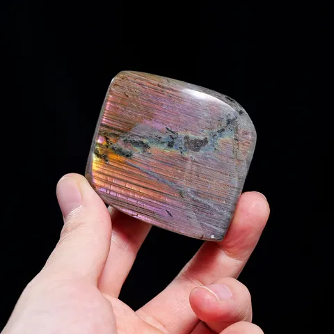 Natuurlijke Labradoriet Kristal Paarse Maansteen Boekensteun Ornament Gepolijst Mineraal Specimen Helende Steen Home Decor