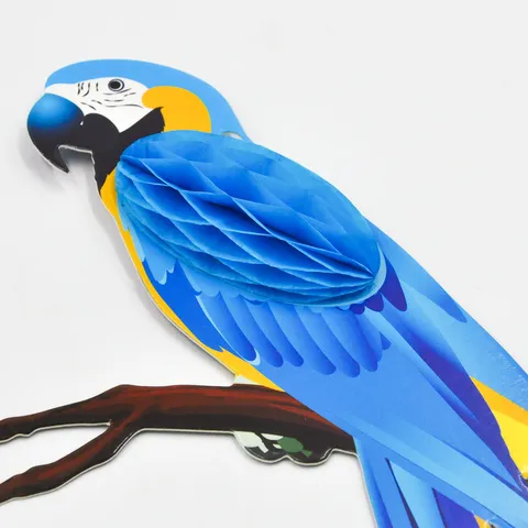 Hawaiian Party Parrot Paper Honeycomb Balls Hanging Ornaments Kids Birthday Holiday Festival Scene Decorative Props