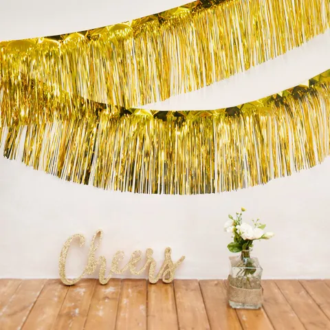 Tinsel Foil Fringe Curtain Metallic Rain Curtain Photo Booth Backdrop For Birthday Party Wedding Event Decoration