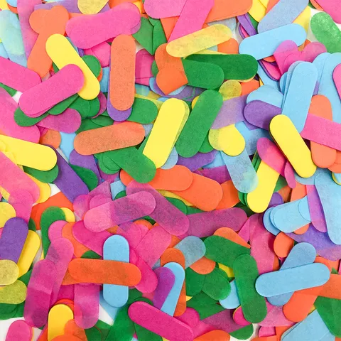Colorful Paper Confetti Party Table Scatter Wedding Birthday Decoration Metallic Foil Sequins