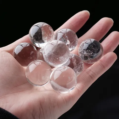 Natürliche Polierte Bergkristallkugel Klarer Quarz Sphaere Für Home Decor Heilung Energie Ball Schreibtisch Ornament Geschenke