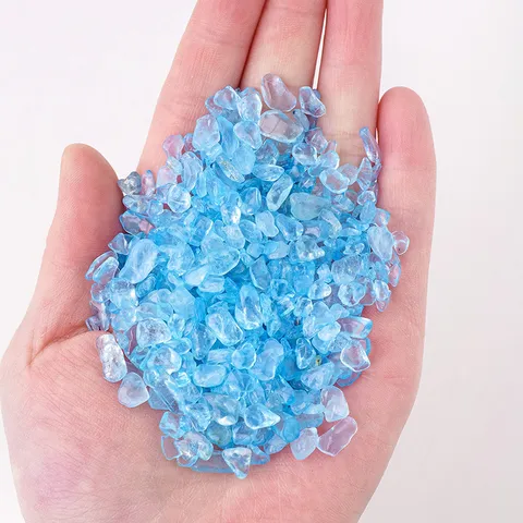 Natürliche Kristallsplitter Trommelsteine Für Aquarium Blumentopf Wohnkultur Heilung Reiki Reinigung Energiesteine Dekorative Polierte Zerkleinerte Kristalle