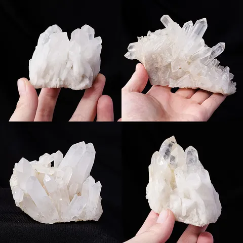 Natürliche Bergkristall Cluster Geode Mineralstufe Rohstein Wohnkultur Heilkristall Stufe Deko Geschenk Probe