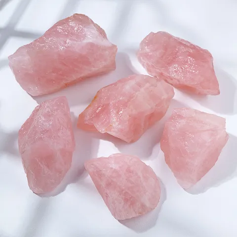 Cristallo Grezzo di Quarzo Rosa Naturale Campione Minerale Grande per Diffusore di Aromaterapia Decorazione Paesaggistica della Casa