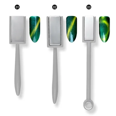 Multifunctional Cat Eye Magnet Pen Thickened Double Ended Nail Magnet Tool For Gel Polish Nail Art Manicure Accessories