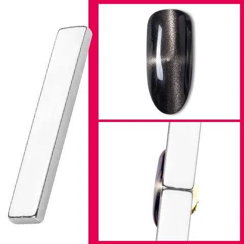 Nail Magnet Stick For Cat Eye Gel Polish Strong Magnetic Tool Professional Nail Art Accessories Silver