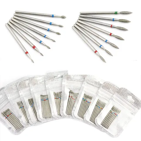 Professional Nail Drill Bits Set Tungsten Steel Diamond Nail Art Grinding Heads Manicure Removal Tools For Salon Use