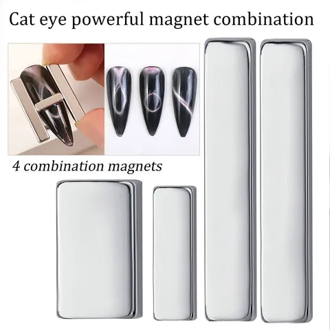 Professional Nail Art Magnetic Tool Set Multi-Functional Cat Eye Magnet Sticks Strong Magnetic Block for Manicure