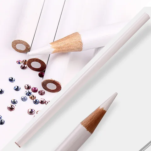 Professional Nail Art Dotting Pen Wood Wax Rhinestone Picker Tool Manicure Accessories