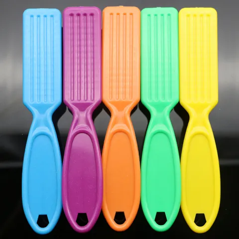 Professional Nail Dust Cleaning Brush Plastic Manicure Hard Bristle Dust Remover Tool For Nail Art Salon Daily Care