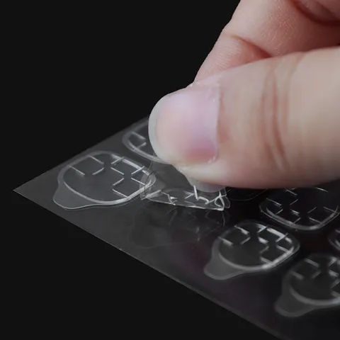 Clear Nail Jelly Glue Adhesive Tabs Double Sided Super Hold False Nail Stickers Manicure Press On Nail Tools